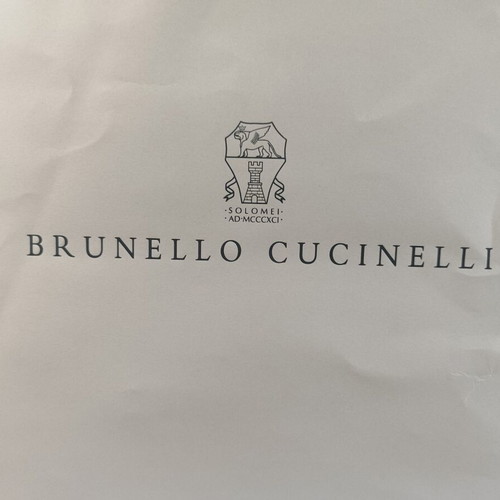Brunello Cucinelli paper bag used, 54 x 45 x 15 cm