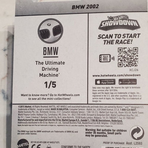 Hot Wheels 2015 BMW 2002 σφραγισμένο