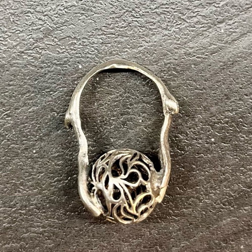 Silver ring tribal design like new 925