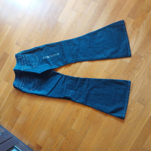 Gang low-rise bell-bottom jeans new, size M, dark blue