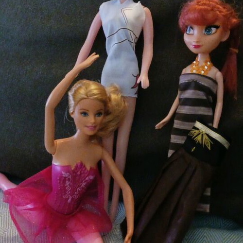 Barbie ballerina doll like new with two additional dolls gift