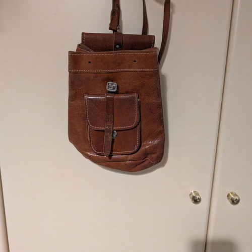 Leather backpack brown like new