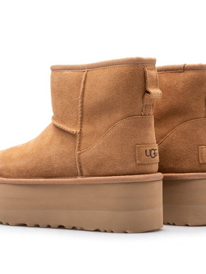 Ugg Mini Platform μπεζ μπότες καινούργιες Ν37