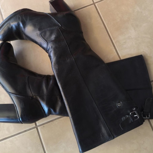 Tamaris knee-high boots like new, size 37, black