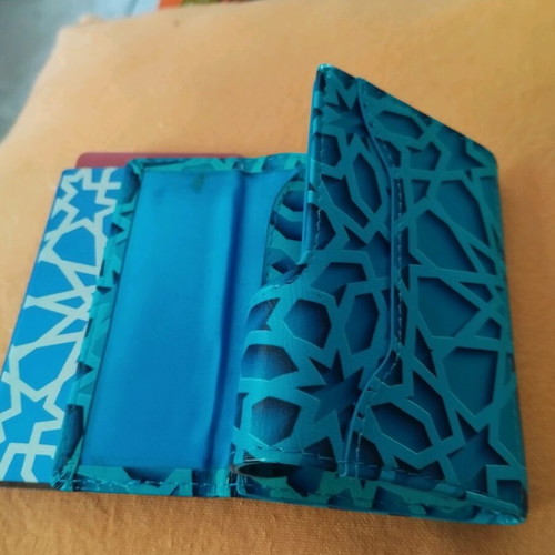 C-secure security wallet new, blue, unisex
