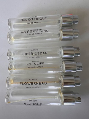 Byredo empty bottles used, 12ml, BAL’DAFRIQUE and more