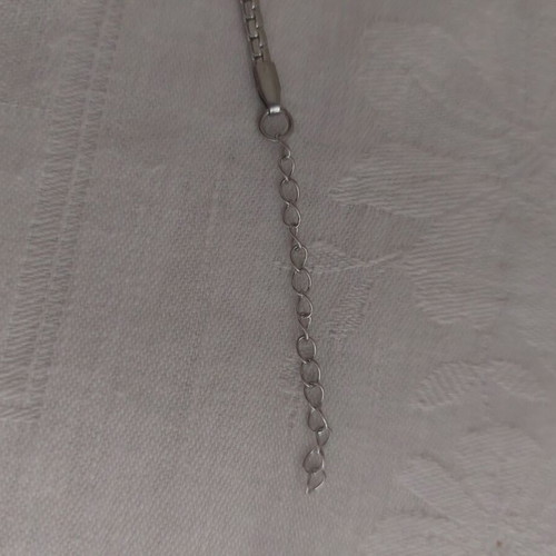 Bracelet from stainless steel like new, silver color, length 17+5 cm