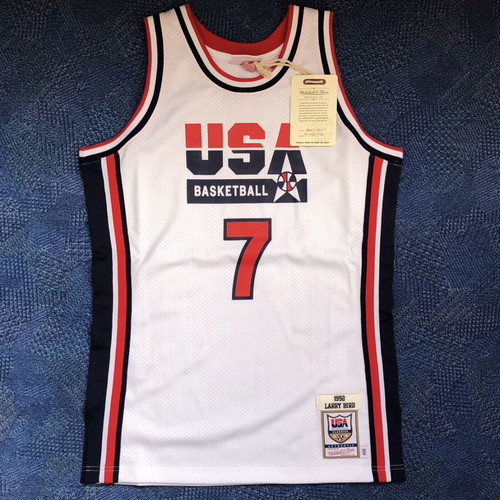 Mitchell & Ness Authentic Jersey Team USA 1992 #7 Larry Bird set
