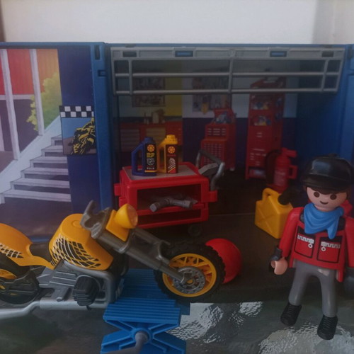 Playmobil Workshop with All Accessories and Figures in Excellent Condition