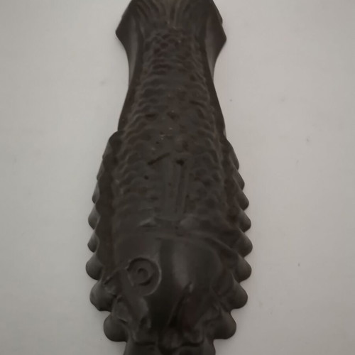 Fish Mold metal vintage 1920s used
