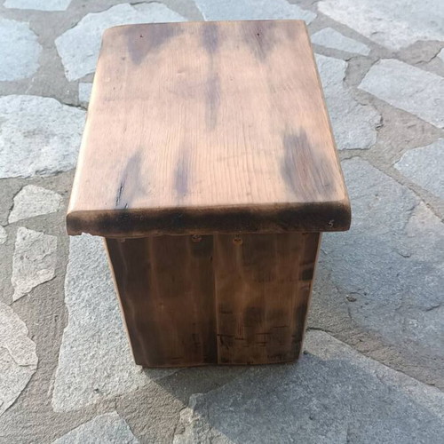 Roble wood stool new 31x23cm