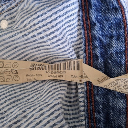 Massimo Dutti men's slim/straight fit jeans size 34 blue like new