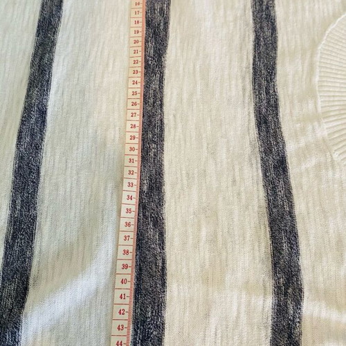 Knitted blouse Antony Morato like new, white with gray stripes, size M