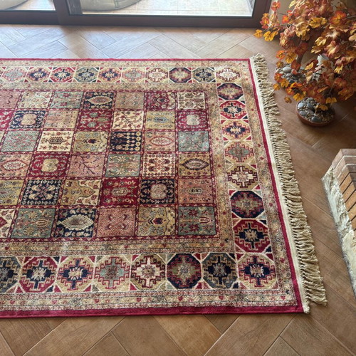 Teheran Patchwork Rug like new, 1.65x2.35 m with fringes