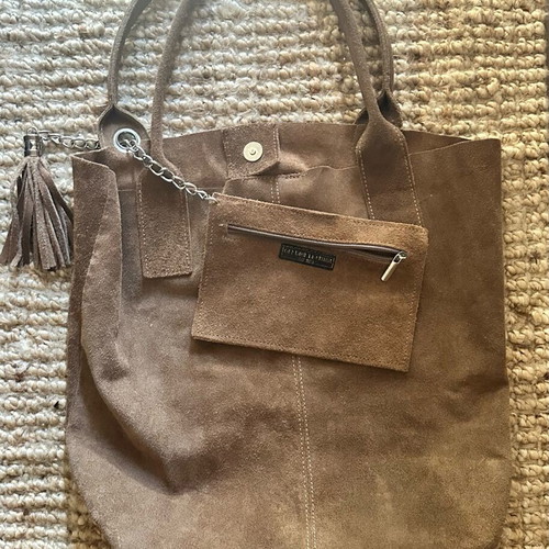 Slouchy Bag Vera Pelle shoulder brown, like new