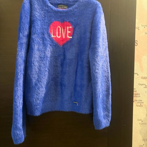 Guess sweater for girl 6-7 years like new, blue