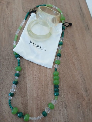 Furla βραχιόλια plexiglass σαν καινούργιο με δώρο κολιέ