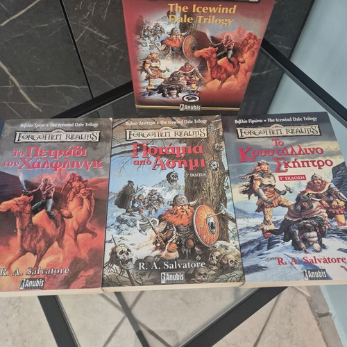 Forgotten Realms Icewind Dale Trilogy box set like new, Greek edition