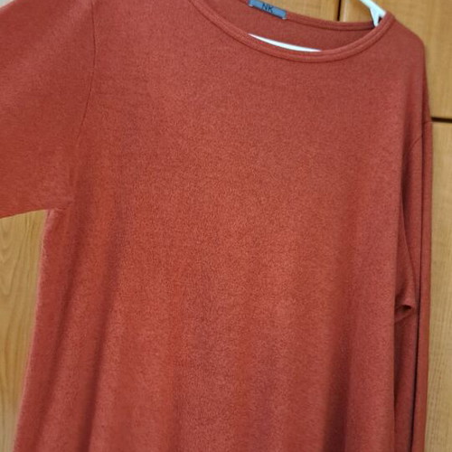 Nk knitted brick red blouse dress like new, one size