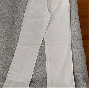 Λευκό λινό παντελόνι για αγόρι