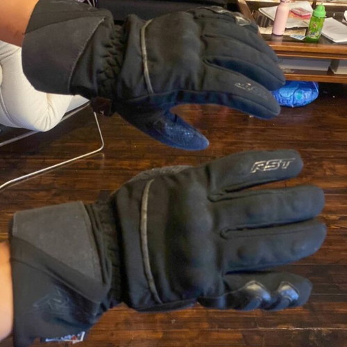 Rst motorcycle gloves winter waterproof used with bone protection