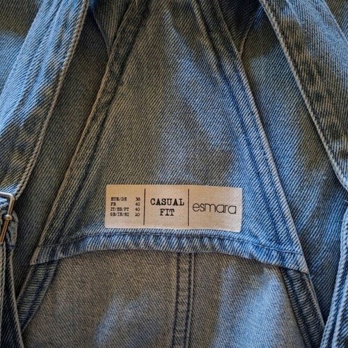 Esmara denim dress salopette like new, size M, blue