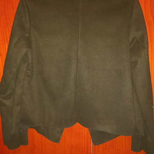 Black suede jacket like new, one size, lightly worn