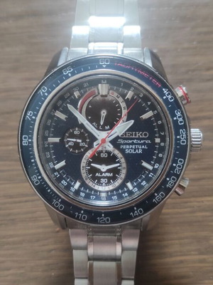 Seiko Sportura Solar ρολόι χειρός ολοκαίνουριο