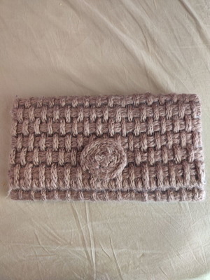 Knitted clutch bag new, handheld