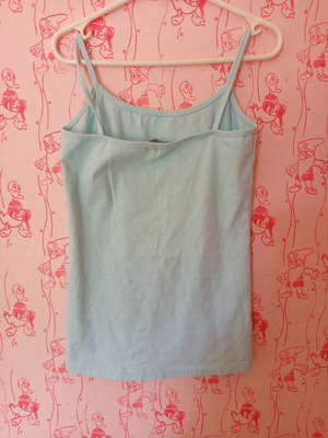 Women's sleeveless top used, turquoise, size S