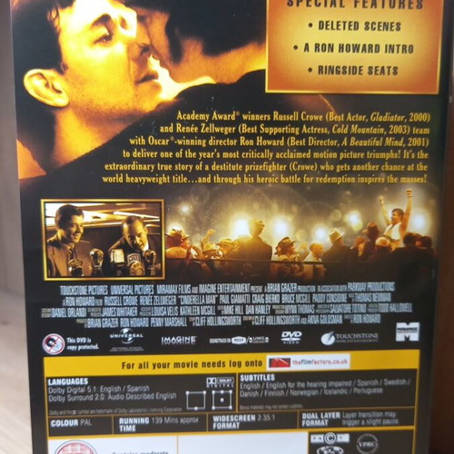 Cinderella Man DVD like new with English subtitles