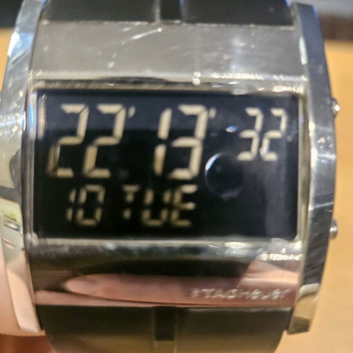 Tag Heuer Microtimer wristwatch used, black, men's