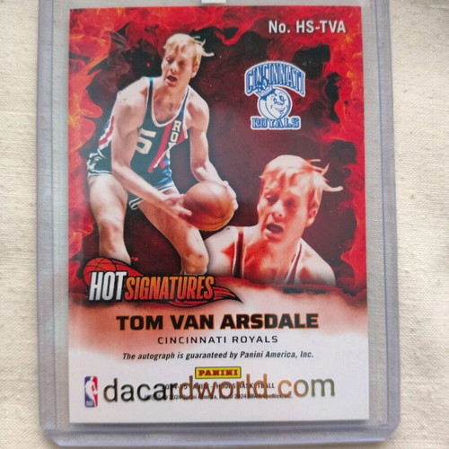 NBA Hoops 2024-25 Tom Van Arsdale Hot Signatures trading card like new