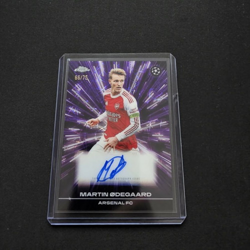 Martin Odegaard Black Lazer Autograph Card new, limited to 75