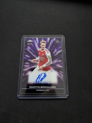 Martin Odegaard Black Lazer Autograph Card new, limited to 75
