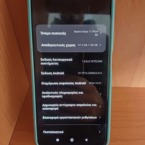 Xiaomi Redmi Note 11 Pro+ 5G used, 8GB RAM, 128GB storage, gray
