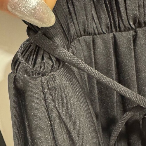 HM black pleated dress like new, size S/M