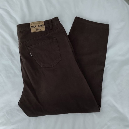 Vintage men's winter jeans Mak Laren 3XL brown like new