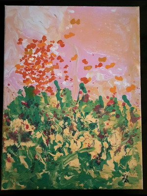 Acrylic painting new, size 30×40, varnished