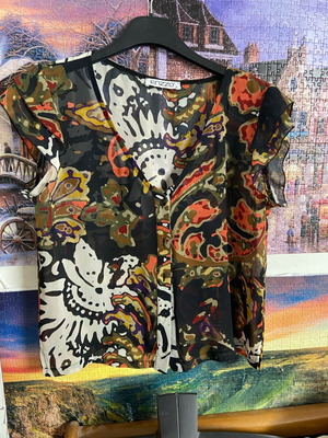 Blouse shirt like new, multicolor, size S
