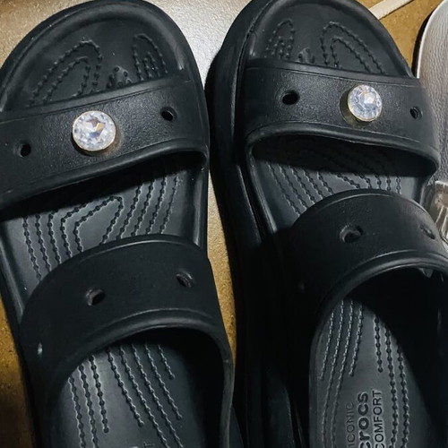 Crocs sandals size 40 like new, black