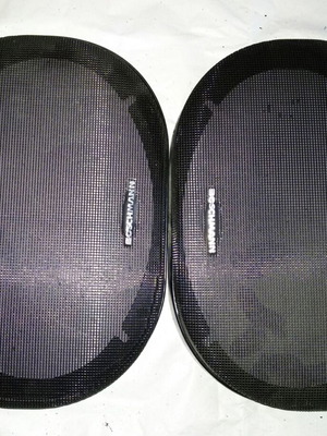 Oval car speaker grilles set of 2 new