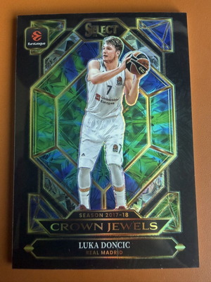 Panini Select EuroLeague Luka Doncic #1 Crown Jewels SSP Case Hit