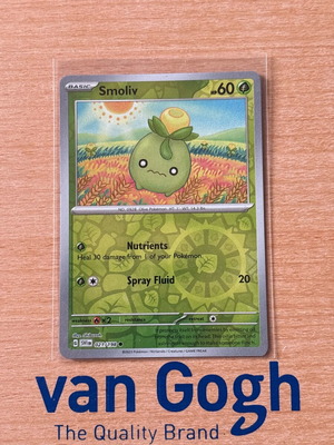 Pokémon TCG Smoliv Scarlet & Violet Base Set 021/198 Reverse Holo New