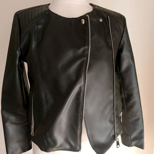 Women's biker jacket used, size Small, black