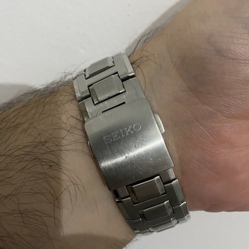 Seiko Premier watch like new, stainless steel, sapphire crystal, 10 bar waterproof
