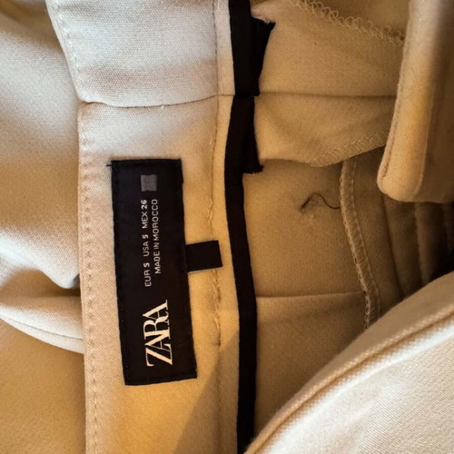 Zara suit beige, like new, jacket XS and pants S