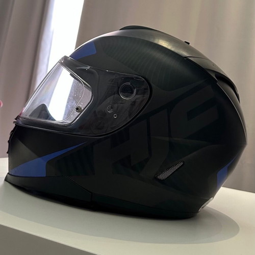 HJC IS 17 helmet used with leather fabric and scratches