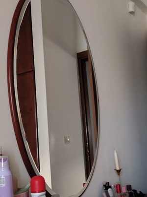 Oval mirror used with small defect, 113m height, 74m width