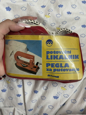 Vintage Elib Travel Iron with Carrying Case like new